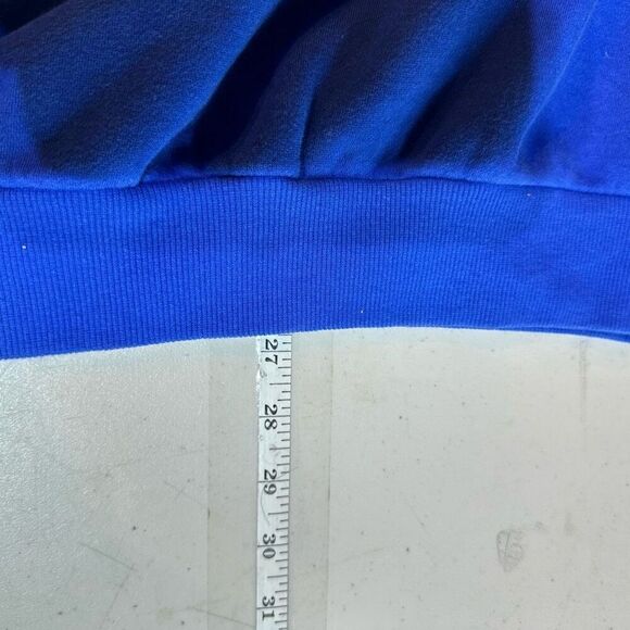 Adidas ESSENTIALS 3-STRIPES FLEECE SWEATSHIRT Size 1X Blue & White Plus unisex - Picture 12 of 12